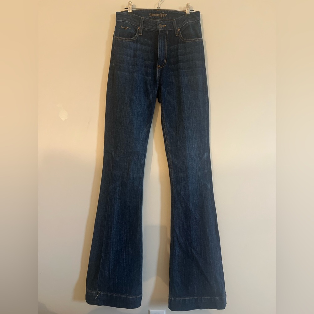 Kimes Ranch Dark Wash Flare Jeans